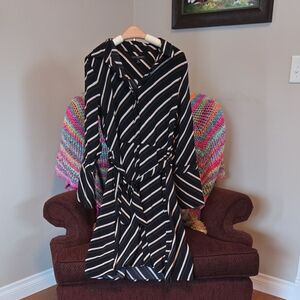 Banana Republic Diagonal Striped Button Up Shirt Dress